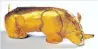  ??  ?? UNIHORN: The golden rhino