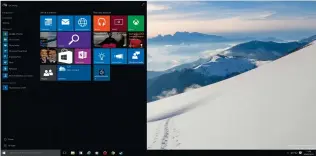  ??  ?? Resize, reorder, drag and drop… the Start menu has returned!