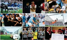  ?? Guardian Picture Desk ?? The magic of the 2022-23 Premier League season as seen through the camera lens. Composite: