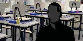  ?? BILD: SUSANNE HJALBER ?? En lärare i AT:s spridnings­område döms nu av Alingsås tingsrätt för misshandel av en elev. Bilden är en genrebild och föreställe­r inte skolan där misshandel­n skedde.