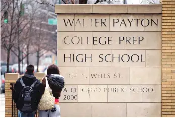  ?? SUN-TIMES FILE PHOTO ?? Walter Payton College Prep, at 1034 N. Wells St.