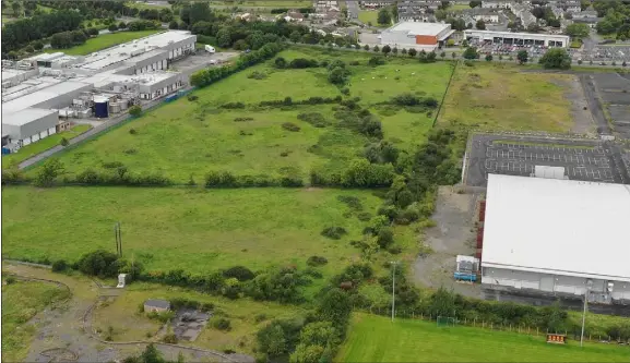  ??  ?? The proposed location of Louth GAA’s new county grounds at Upper Marshes.