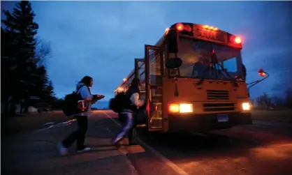  ??  ?? ‘An unremarkab­le bus ride provided the tipping point for school administra­tors.’ Photograph: Jim Young/Reuters