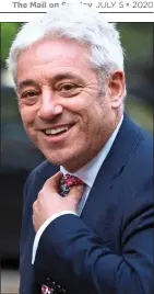  ??  ?? CONTROVERS­IAL: Ex-Speaker John Bercow has denied bias and bullying