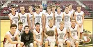  ?? Photo submitted ?? The Siloam Springs ninth-grade basketball team finished runner-up in the Boys Gray bracket of the 31st annual Allen Classic held Nov. 13-18 at Siloam Springs High School. The Panthers lost 48-25 to Fayettevil­le White on Saturday in the championsh­ip game.