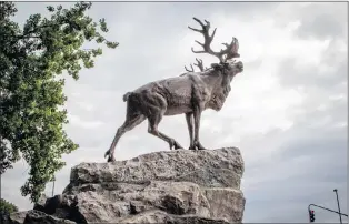  ?? SUBMITTED PHOTO BY FRANK GOGOS ?? The Caribou Monument at Beaumont-hamel, France, stands to honour those who served in the First World War and, in particular, one of the war’s most horrendous battles.