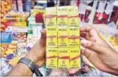  ??  ?? Chinese firecracke­rs being sold at a stall near Jama Masjid in New Delhi ahead of Diwali on Saturday. RAJ K RAJ/HT PHOTO