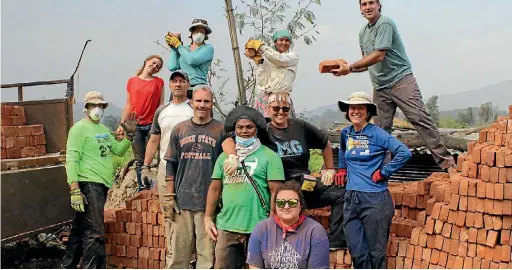  ??  ?? After helping in Nepal Judene Edgar is heading to Thailand to help build a Habitat for Humanity home.