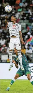  ?? Picture: Darren Stewart/Gallo Images ?? Monnapule Saleng of Orlando Pirates during the MTN8 final against AmaZulu FC yesterday at Moses Mabhida Stadium.