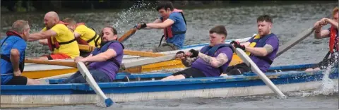  ??  ?? Troll second class men in action: Cox Victor Bridges, Dan Bradbury, Daniel Carley, Mark Crosbie and Cathal Redmond.