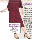  ??  ?? Ruched dress, £160, Modern Rarity (johnlewis. com)