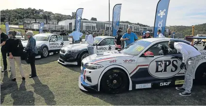  ?? Picture ALAN EASON ?? HIGH ON ADRENALINE: Motor enthusiast­s were in for treat when the Sasol GTC activation was held in Abbotsford over the weekend. The National Extreme Motorsport Festival takes place at the East London Grand Prix circuit this weekend
