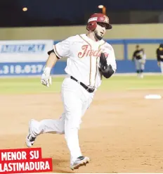  ??  ?? Jay González se lastimó un tobillo el martes ante Santurce, pero según el gerente general, Frankie Thon, él no tuvo fractura y se espera que esté listo para la final. MENOR SU LASTIMADUR­A