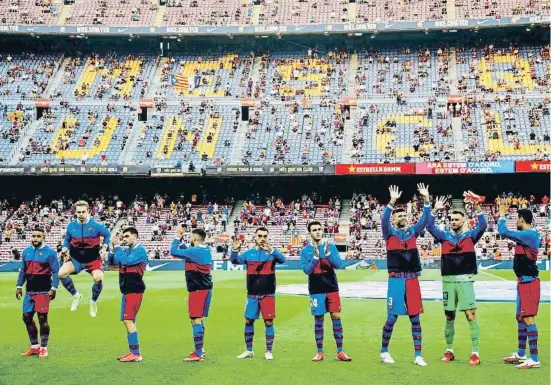  ?? ÀLEX GARCIA ?? El 15 d’agost va tornar de manera parcial el públic al Camp Nou