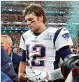  ?? Foto: Pixathlon ?? Enttäuscht verließ Patriots Spielmache­r Tom Brady nach der Niederlage das Feld.