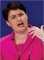  ??  ?? No poll: Tory leader Miss Davidson