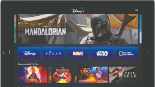  ?? DISNEY VIA AP ?? Disney+’s five famous brand names — Pixar, Marvel, Star Wars, National Geographic and Disney itself — will form the backbone of the service at launch. In Canada, it will be available Nov. 12 for $8.99 per month.