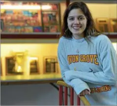  ?? PETE BANNAN — DIGITAL FIRST MEDIA ?? Avon Grove’s Olivia Paoletti heads to Yale University with six state gold medals from her high school career.