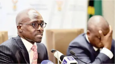  ?? PICTURE: BONGANI SHILUBANE ?? ABSENT: Finance Minister Malusi Gigaba was a no-show in Parliament yesterday.