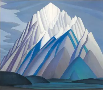  ??  ?? The Lawren Harris painting Mountain Forms will hit the block at the Heffel Auction of Fine Canadian Art in Toronto in November. Estimated to sell for as much as $5 million, the painting’s sale could set a new Canadian record.