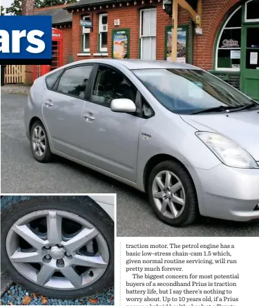  ??  ?? Alloy wheels with wheeltrims? The Prius uses alloys to save weight and improve fuel efficiency, not because they look good.