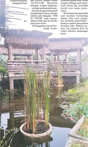  ??  ?? INDAH:
Antara pemandanga­n indah sekitar taman Tugu Khatulisti­wa.