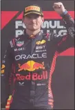 ?? (AP file photo) ?? Max Verstappen’s streak of Formula One victories faces a tough test this week after he qualified in 11th place Saturday for today’s Singapore Grand Prix.