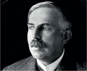  ??  ?? Sir Ernest Rutherford is often referred to as the father of nuclear physics.