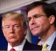  ?? (Photo EPA) ?? Mark Esper prend ses distances avec Donald Trump.