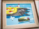  ?? KEN OGASAWARA, THE CANADIAN PRESS FILE PHOTO ?? The painting "Portrait of Eddie Barnes and Ed Murphy, Lobster Fishermen, Bay View, N.S.," by Maud Lewis was found in a thrift store.