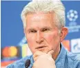  ??  ?? Jupp Heynckes platzte bei einer Pressekonf­erenz der Kragen.