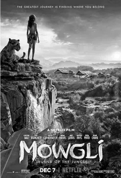  ??  ?? Movie poster of ‘Mowgli’. — Courtesy of Netflix