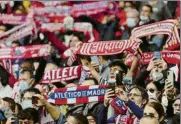  ?? FOTO: MD ?? La afición del Atlético de Madrid se moviliza