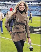  ?? CONTRIBUTE­D ?? Awkward sideline interviews gave Fox NFL reporter Laura Okmin the idea for GALvanize, two-day training events for young female sportscast­ers.