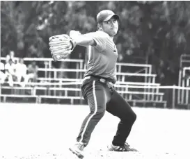  ?? ACE JUNE RELL S. PEREZ ?? STRIKE OUT. Davao region's Jester Dave Mansalayao, who was most valuable player (MVP) in Bohol last year, strikes out a Soccsksarg­en batter during their National Prisaa Games 2019 game at the University of Mindanao (UM) field yesterday.