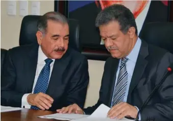  ?? INSTAGRAM PLD RENOVADO ?? Danilo Medina y Leonel Fernández, en el 2010.
