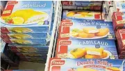  ?? /Bloomberg/File ?? Sustainabi­lity plans: Frozen fish food products produced by Findus Group sit in a freezer cabinet in a supermarke­t store in Paris, France.