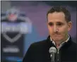  ?? MICHAEL CONROY - THE ASSOCIATED PRESS ?? After not signing a wide receiver in free agency, the pressure is on Philadelph­ia Eagles executive vice president of football operations Howie Roseman to make the right choices in the upcoming NFL Draft.