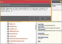  ??  ?? Bevor das Programm eine Anwendung blockiert, zeigt es noch einmal eine Warnmeldun­g an.