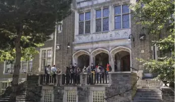  ?? DAVID COOPER/TORONTO STAR FILE PHOTO ?? Danforth Collegiate and Technical Institute in the east end is one of several schools that will undergo renovation­s.