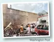  ?? Washington Post ?? Onlookers gather at the site of the US drone attack.