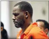  ?? THE ASSOCIATED PRESS ?? R. Kelly at the Leighton Criminal Courthouse in Chicago on Sept. 17, 2019. The R&B legend was sentenced in a New York City courtroom to 30years in prison.