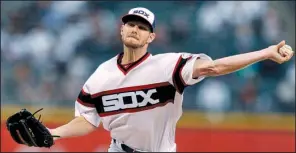 ?? AP/PAUL BEATY ?? Left-hander Chris Sale, a five-time All-Star who refused to wear a throwback jersey in a Chicago White Sox game last summer, will join a strong Boston rotation featuring Rick Porcello, David Price and Steven Wright after his trade from Chicago to the...