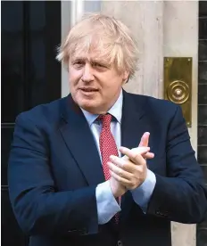 ?? Picture: EMPICS ?? ON THE MEND: Prime Minister Boris Johnson had illness