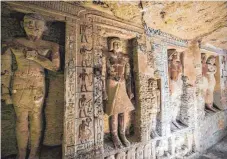  ?? FOTO: AFP ?? Das südlich von Kairo entdeckte Grab gehörte zu einem Hohepriest­er mit dem Namen Wahtye.