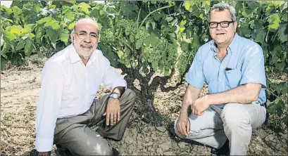  ?? . ?? Jaume Vial, director comercial, y Joan Aura, consejero delegado de Cavas Mestres