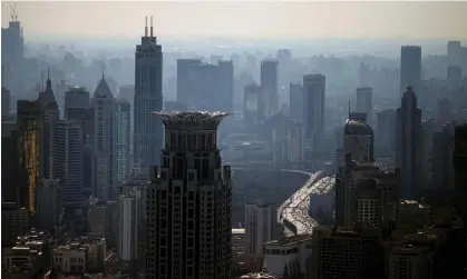  ?? ?? Shanghai skyline. The world’s three largest economies – the US, China and the eurozone – have been slowing sharply. Photograph: Aly Song /Reuters
