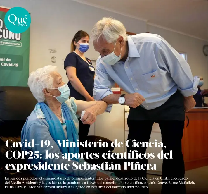 ?? ?? ► La exitosa gestión frente a la pandemia de Covid es uno de los hitos del expresiden­te Piñera.