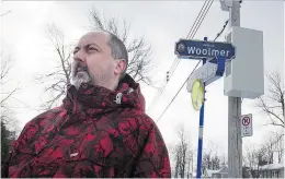  ?? P E T E R MC C A B E / MO N T R E A L G A Z E T T E ?? Yves Hamelin stands under a Rogers cell antenna installed a few months ago near his home in Pointe- Claire.