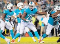  ?? WINSLOW TOWNSON/AP FILE ?? Ja’Wuan James, the Dolphins’ 2014 first-round draft pick, has started all 47 of the games he’s played. He will be a free agent after this season.